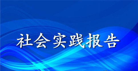 【实用】暑期实践报告锦集8篇