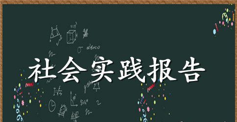 中学生暑假的社会实践报告范文