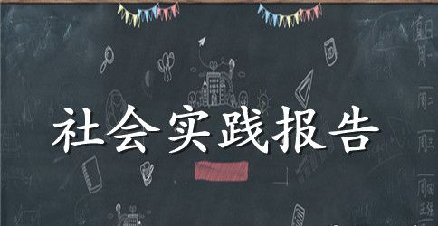 大学生暑期社会实践报告的格式