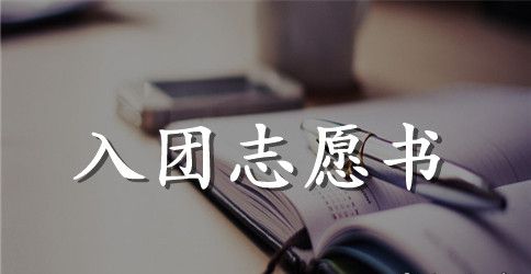 2023年初中生入团志愿书范文300字