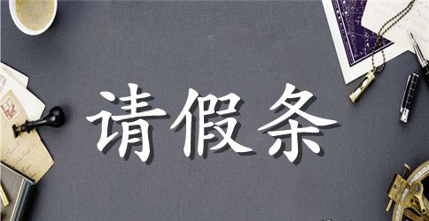 请假条范文示例